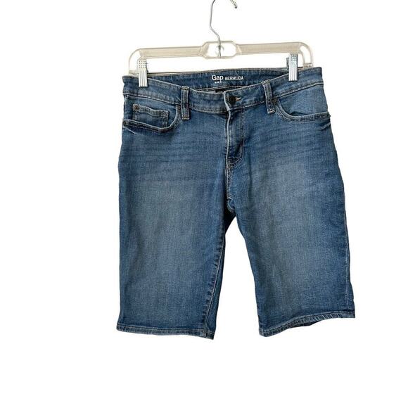 GAP Pants - GAP Shorts Womens Size 2/26  Denim Blue Bermuda Mid Rise Stretch Casual